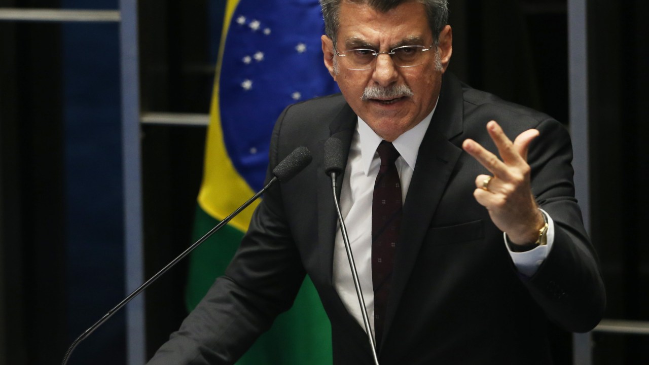 Romero Jucá (PMDB-RR) discursa no Senado Federal
