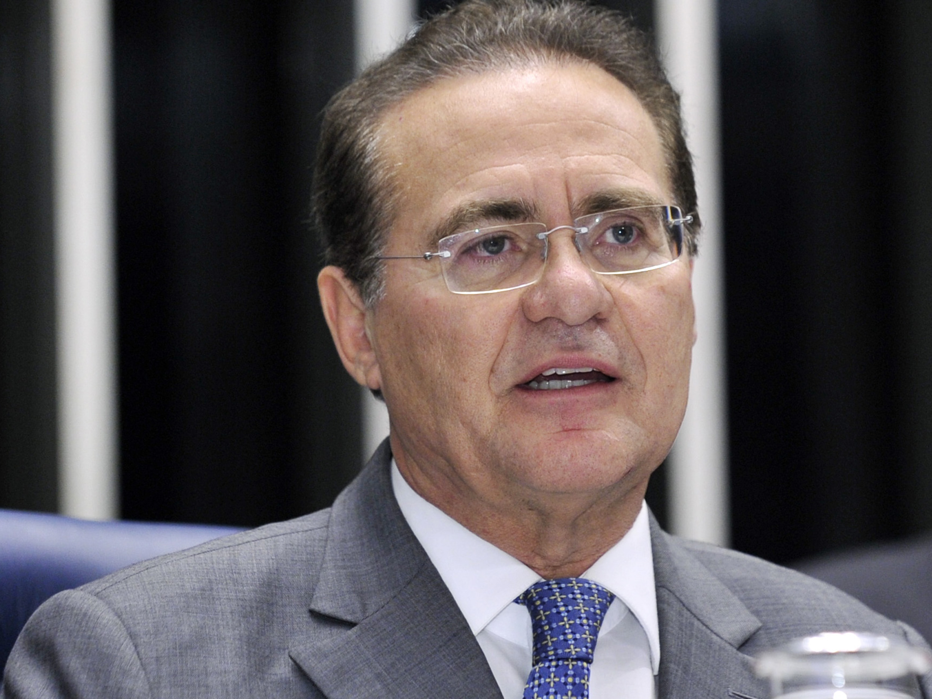 O presidente do Senado, Renan Calheiros (PMDB-AL): Resistência a impostos