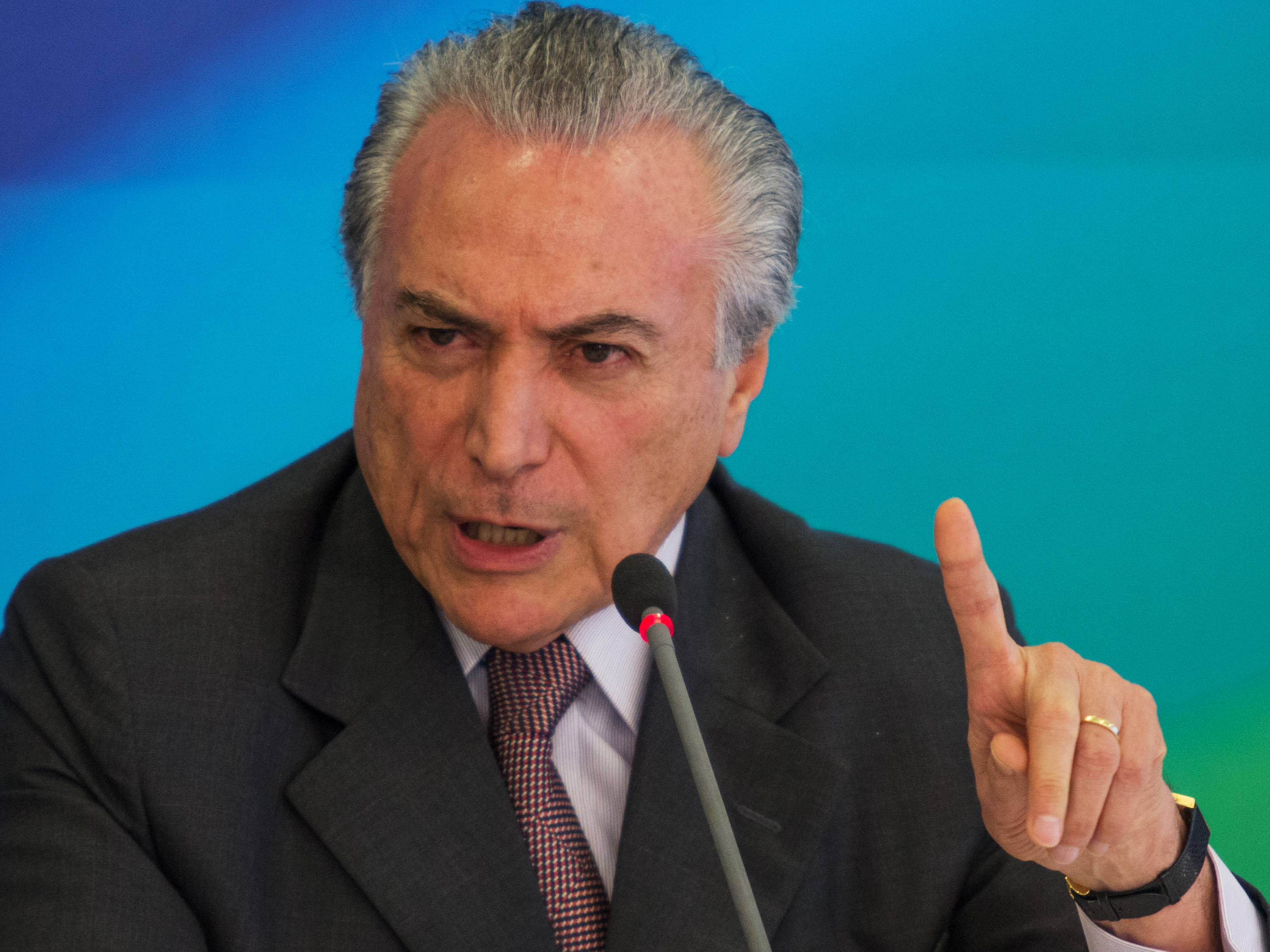 O vice-presidente Michel Temer: discurso moderado