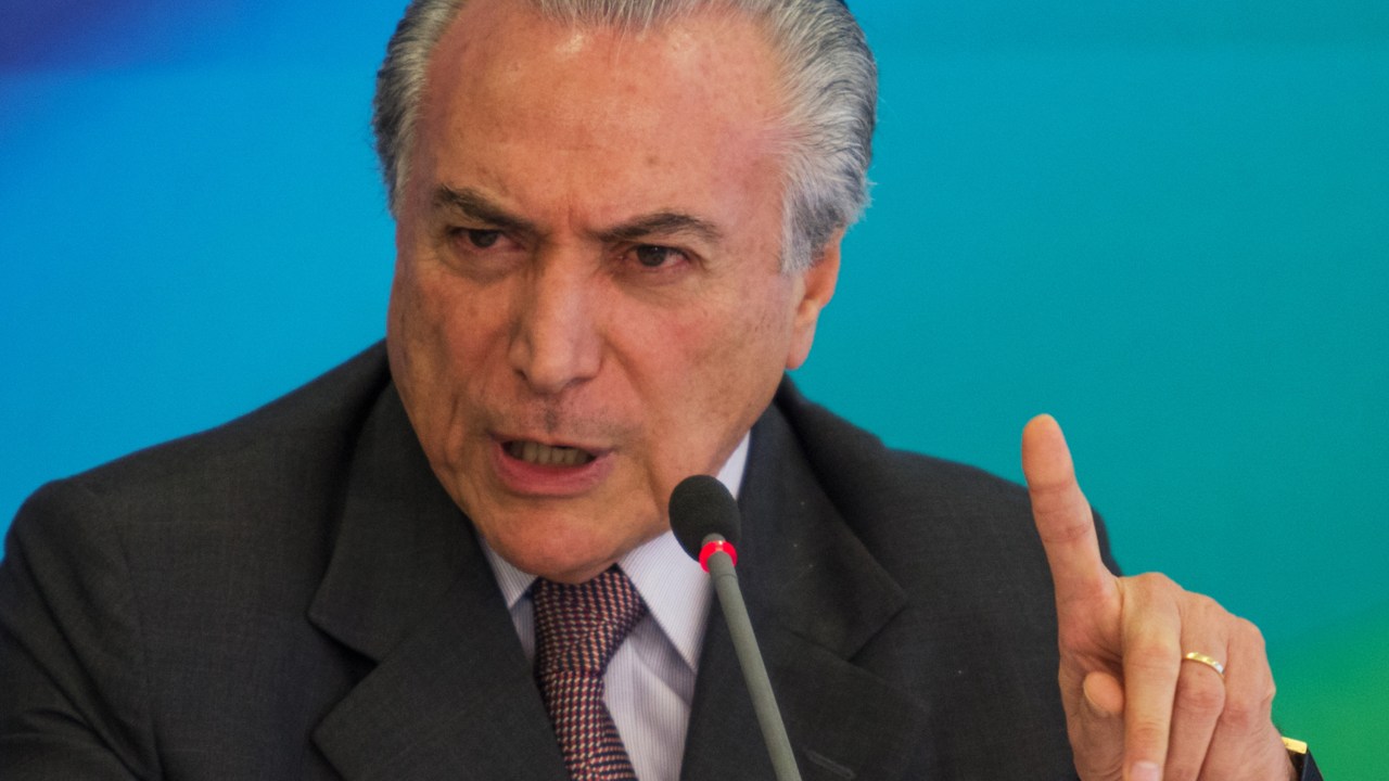 O vice-presidente Michel Temer: 'Dilma está tranquila'