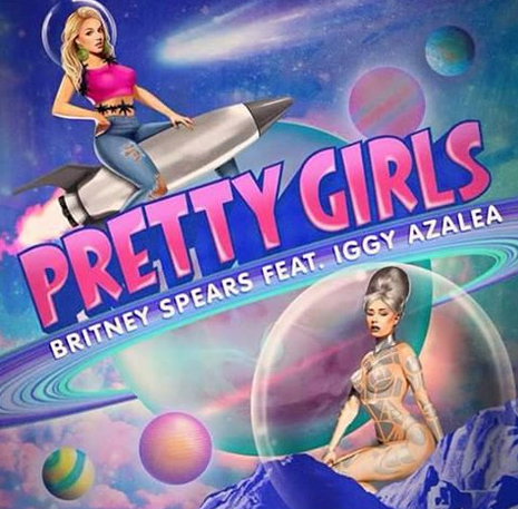 Imagem de divulgação do single Pretty Girls, de Britney Spears e Iggy Azalea