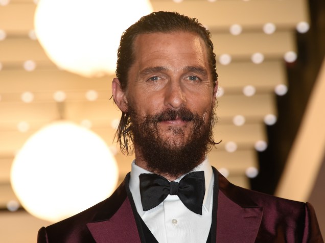 O ator Matthew McConaughey no festival de Cannes