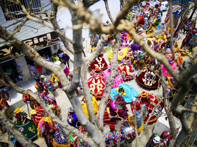 Carnaval de maracatu, em Olinda, no Pernambuco