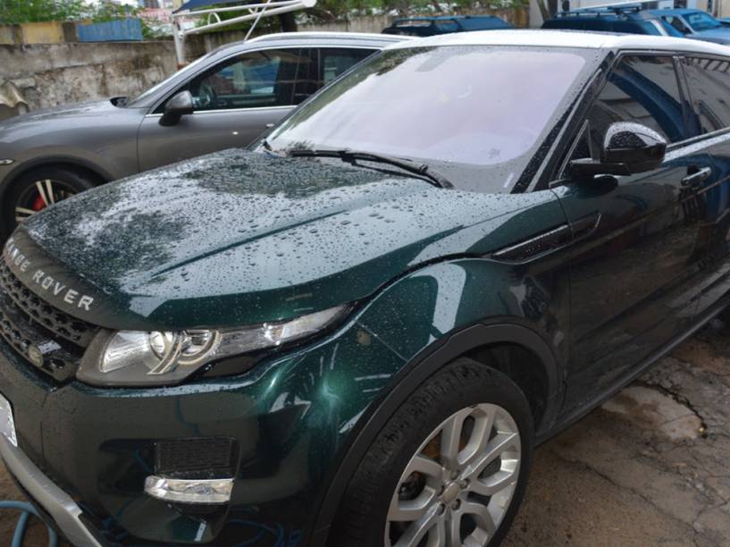 Carros apreendidos pela Polícia Federal