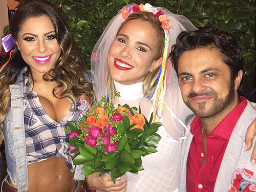 Andressa Ferreira, Wanessa Camargo e Thammy Miranda em festa julina
