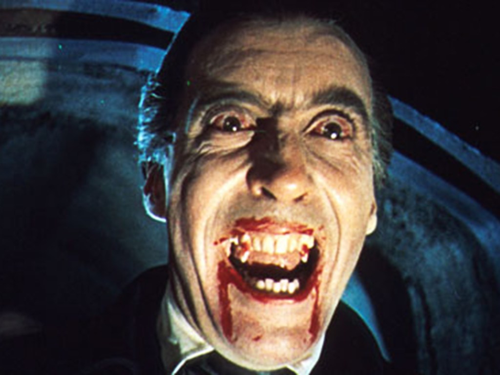 Christopher Lee também interpretou 'Conde Drácula'