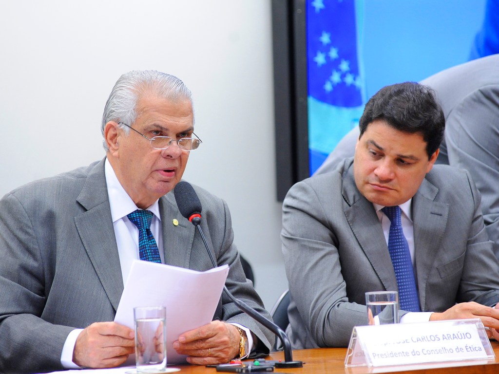 Sessão do Conselho de Ética, para apreciação do processo contra o presidente da Câmara dos Deputados, Eduardo Cunha (PMDB-RJ), em Brasília (DF), na tarde desta quarta-feira (30)