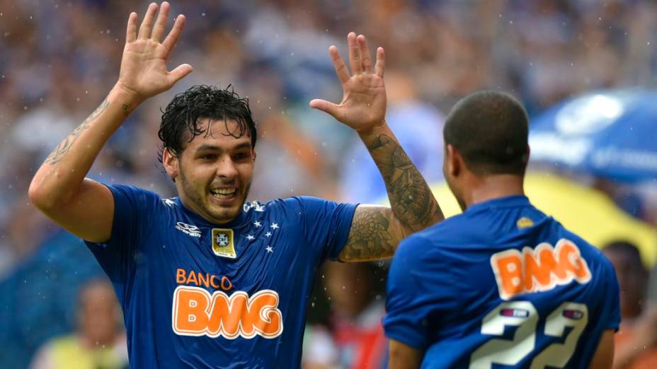 A festa do Cruzeiro, campeão brasileiro de 2014, no Mineirão