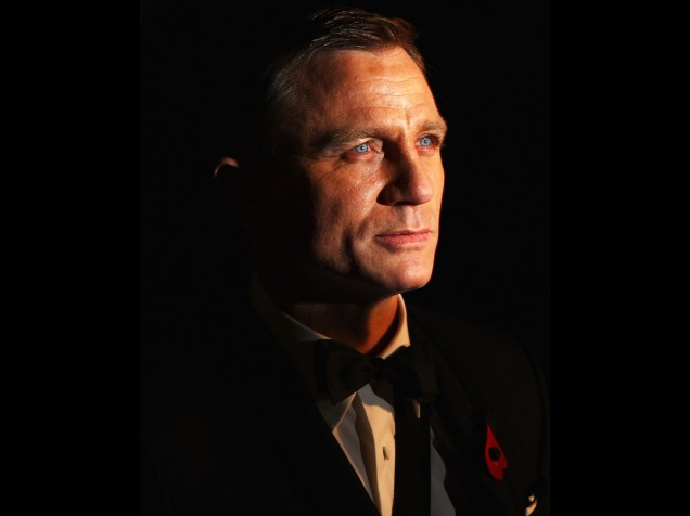 Daniel Craig durante evento de lançamento do filme 007 - Quantum of Solace em 2008, em Londres