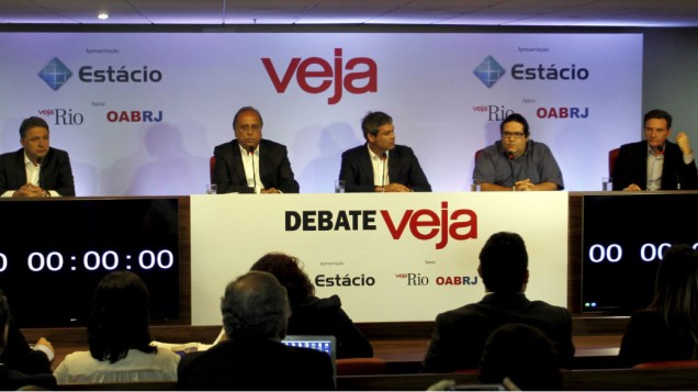 Debate VEJA entre candidatos ao governo do Rio de Janeiro