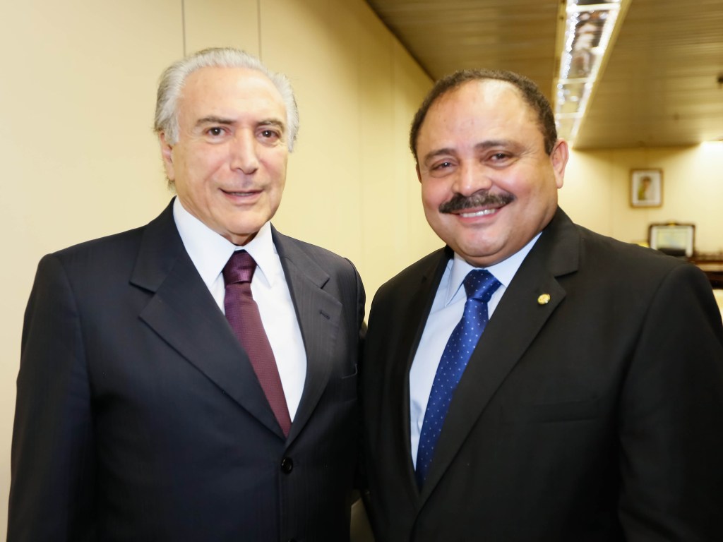 Deputado Waldir Maranhão (PP-MA) e o vice-presidente Michel Temer (PMDB-SP)