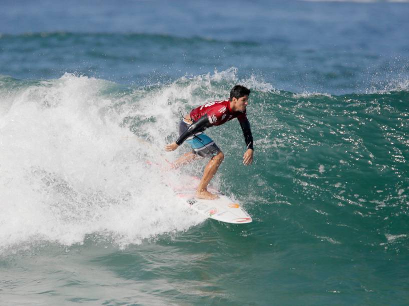 O brasileiro Gabriel Medina vence a primeira bateria do Rio Pro 2015, etapa brasileira do Circuito Mundial de Surfe