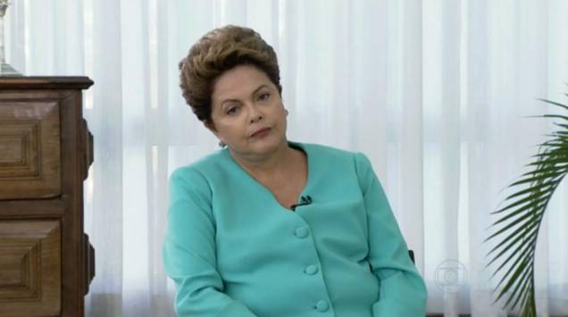 Dilma: irritação no Bom Dia Brasil. A entrevista foi ao ar no dia 22/09/2014