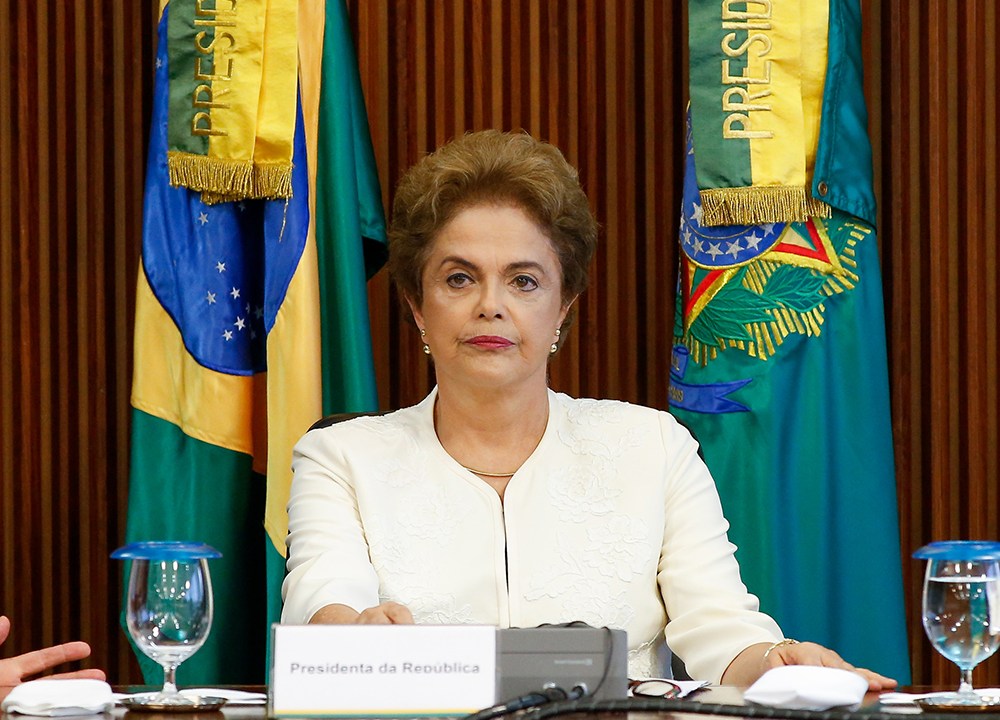 Presidente Dilma Rousseff em reunião com governadores, na tarde desta sexta-feira (4), no Palácio do Planalto, Brasília