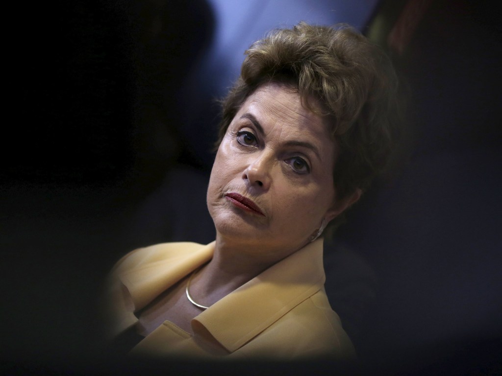 A presidente Dilma Rousseff recebe líderes de sua base aliada no Palácio do Planalto, em Brasília