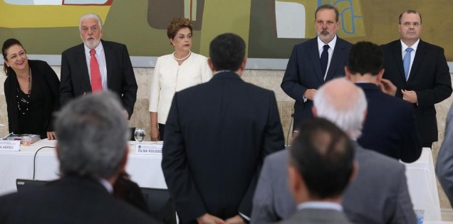 Dilma na reunião do Conselhão