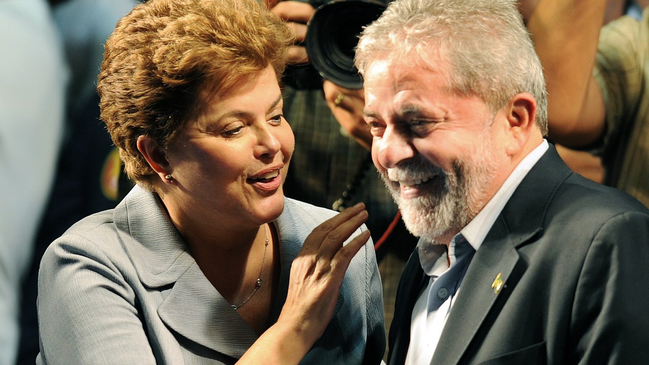 A Presidente Dilma Rousseff e o ex-presidente Luiz Inácio Lula da Silva, em 2010