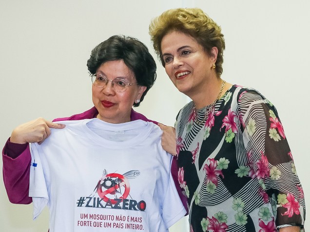 A Presidente Dilma Rousseff durante encontro com a senhora Margaret Chan, Diretora-Geral da Organização Mundial da Saúde-OMS no Palácio do Planalto, em Brasília - DF - 23/02/2016