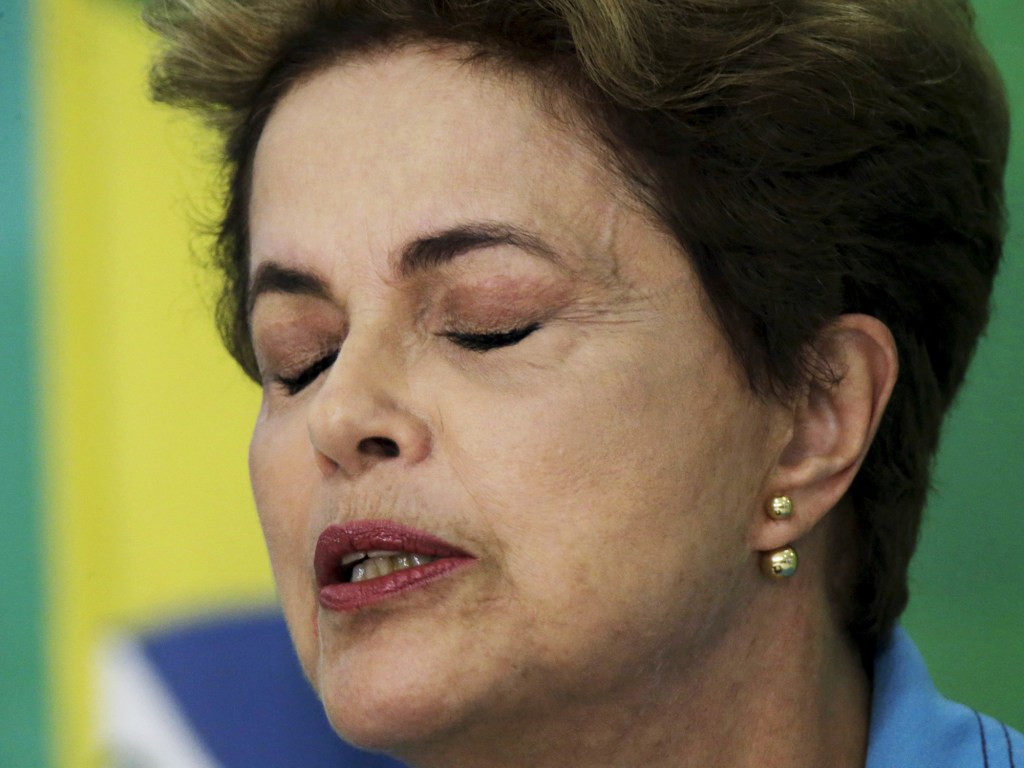 Presidente Dilma Rousseff durante o pronunciamento de hoje (18), no Palácio do Planalto, em Brasília