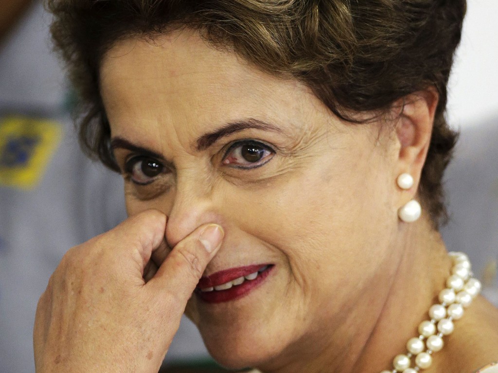 A presidente Dilma Rousseff no Palácio do Planalto, em Brasília (DF), nesta quarta-feira (25)