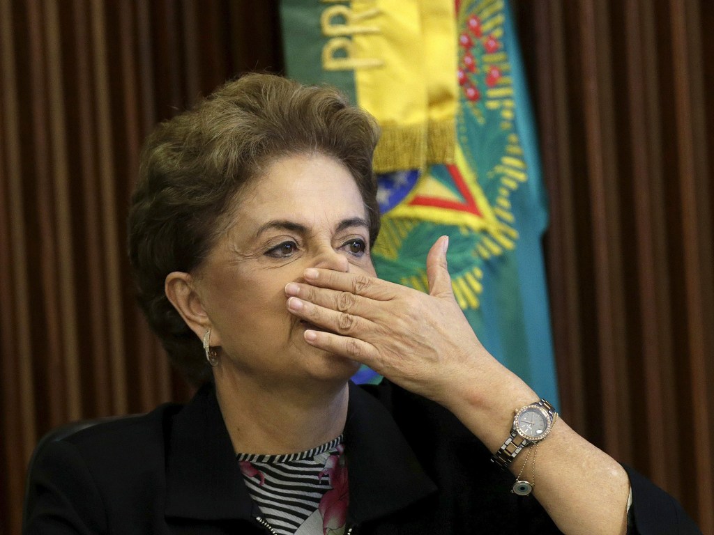 A presidente Dilma Rousseff, no Palácio do Planalto, em Brasília (DF), nesta sexta-feira (11)