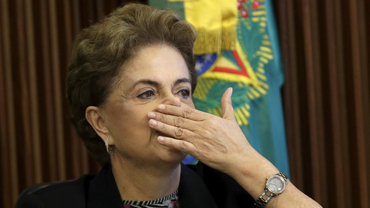A presidente Dilma Rousseff, no Palácio do Planalto, em Brasília (DF), nesta sexta-feira (11)