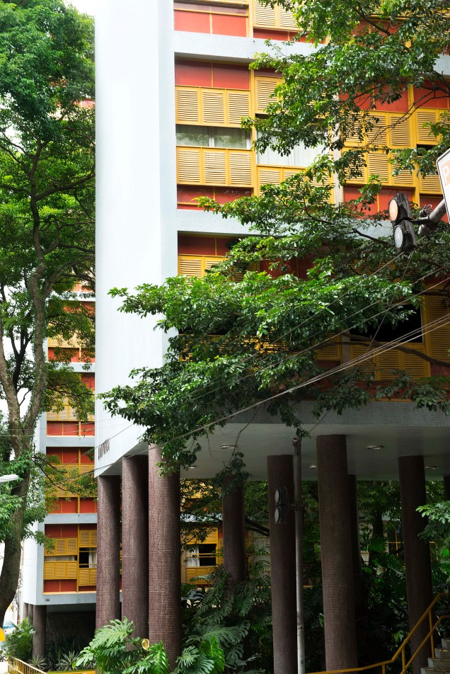 O modernista Edifício Louveira, no bairro de Higienópolis
