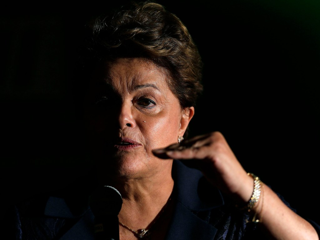A presidente do Brasil, Dilma Rousseff no Palácio do Planalto, em Brasília (DF) - 30/07/2014