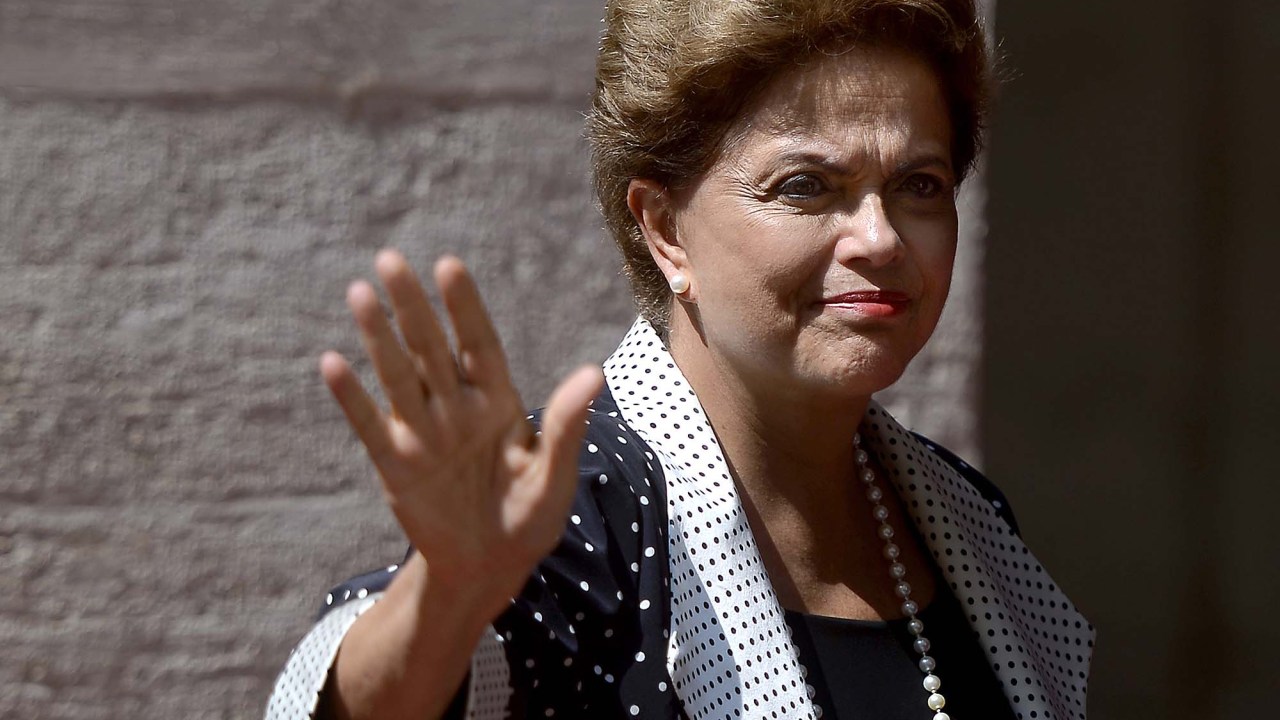 A presidente do Brasil, Dilma Rousseff no Palácio do Planalto, em Brasília (DF) - 10/07/2015