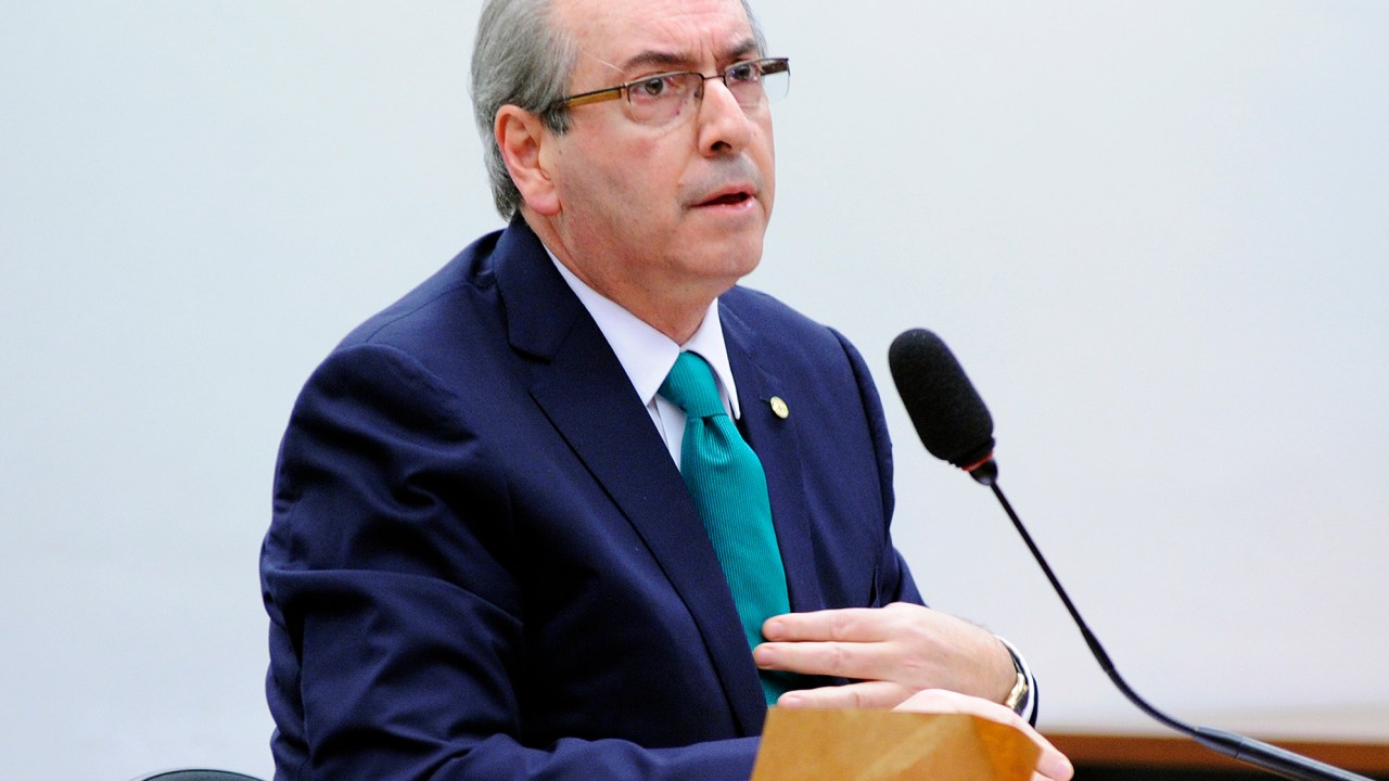 O presidente afastado da Câmara, Eduardo Cunha (PMDB-RJ), comparece ao Conselho de Ética da Câmara dos Deputados, em Brasília (DF)
