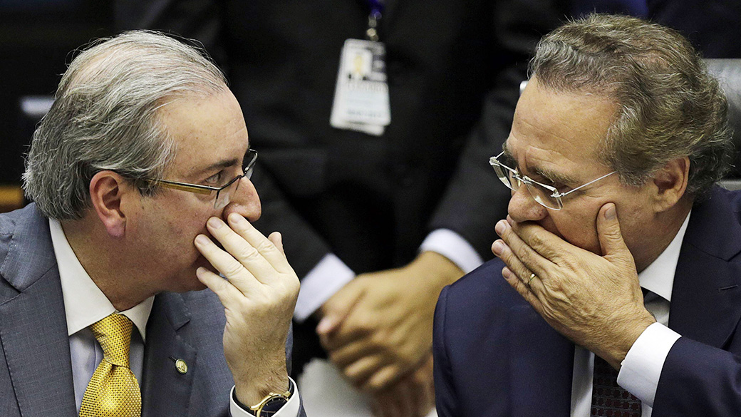 Eduardo Cunha e Renan Calheiros