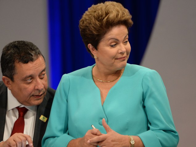 Bastidores do debate para o segundo turno das eleições presidenciais promovido pelo SBT nesta quinta-feira (16), em São Paulo
