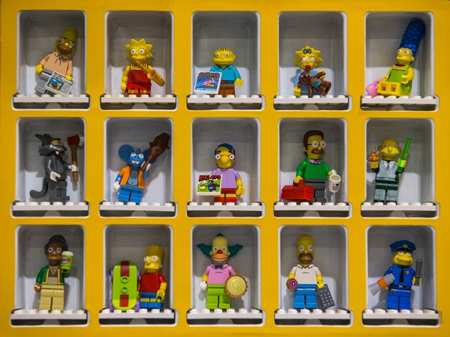 Figuras de Lego são exibidas na abertura da Brick 2014, em Londres, na Inglaterra