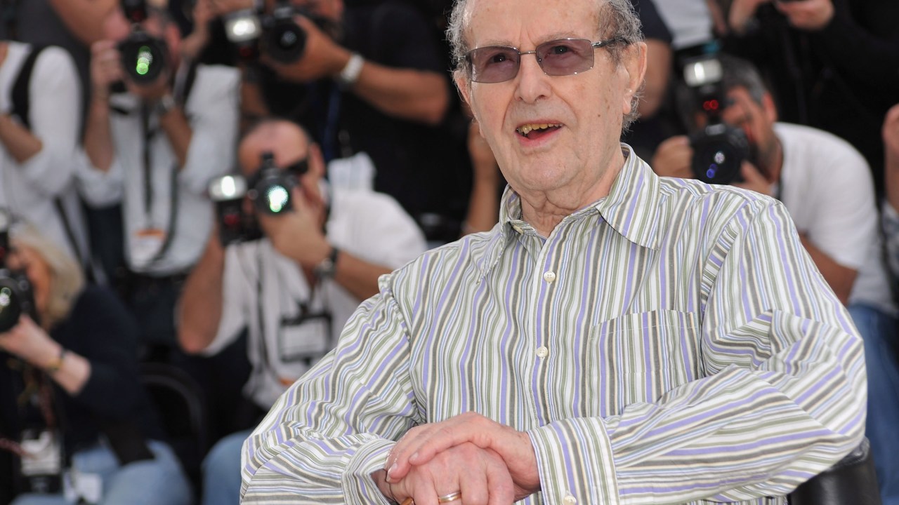 O diretor Manoel de Oliveira durante o 63º Festival de Cannes em 2010
