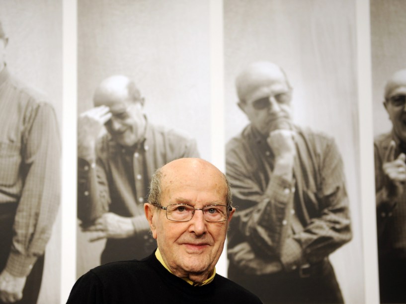 Manoel de Oliveira durante exposição sobre sua obra em 2009, na Academia de Belas Artes de Berlim, na Alemanha