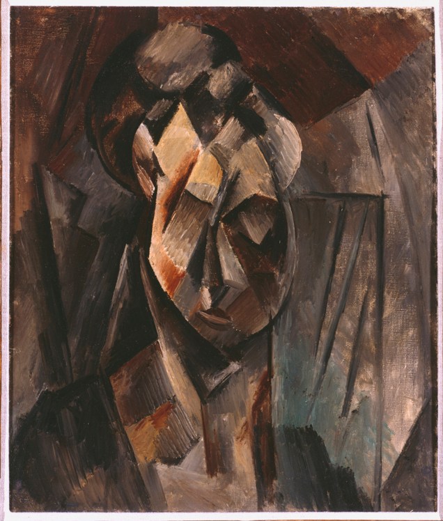 Pablo Ruiz Picasso - Cabeça de mulher (Fernande) - 1910