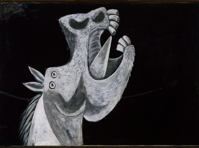 Pablo Ruiz Picasso - Cabeça de cavalo. Esboço para “Guernica” - 1937 (2 de maio, Paris)