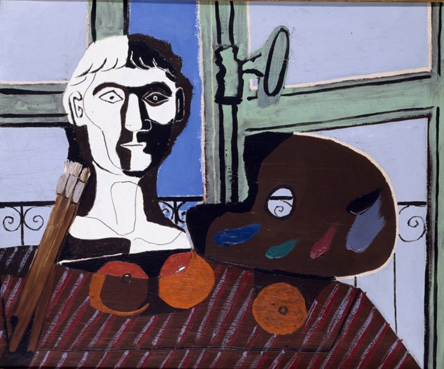 Pablo Ruiz Picasso - Busto e paleta - 1925