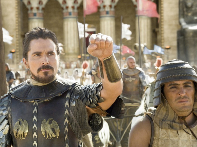 O ator Christian Bale em cena do longa Êxodo: Deuses e Reis