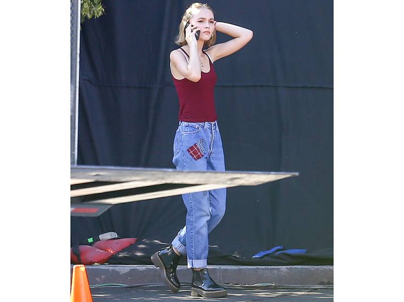 A atriz Lily-Rose Depp, filha de Johnny Depp