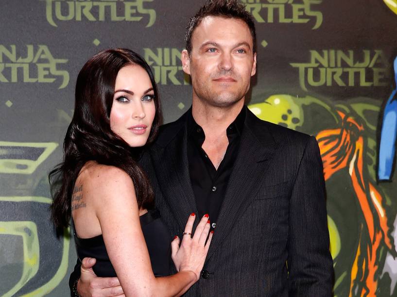 Megan Fox e o marido Brian Austin Green