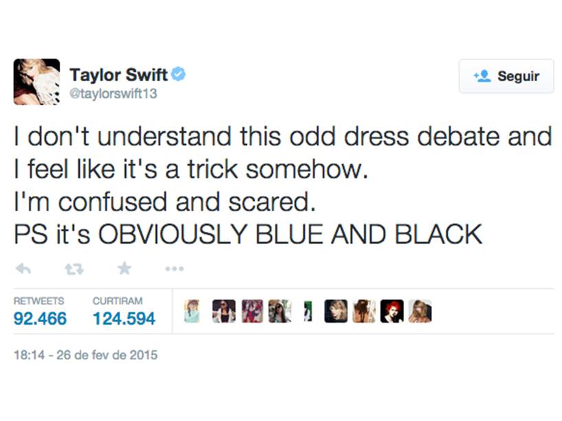 Famosos Discutem Via Twitter A Real Cor Do Vestido Veja