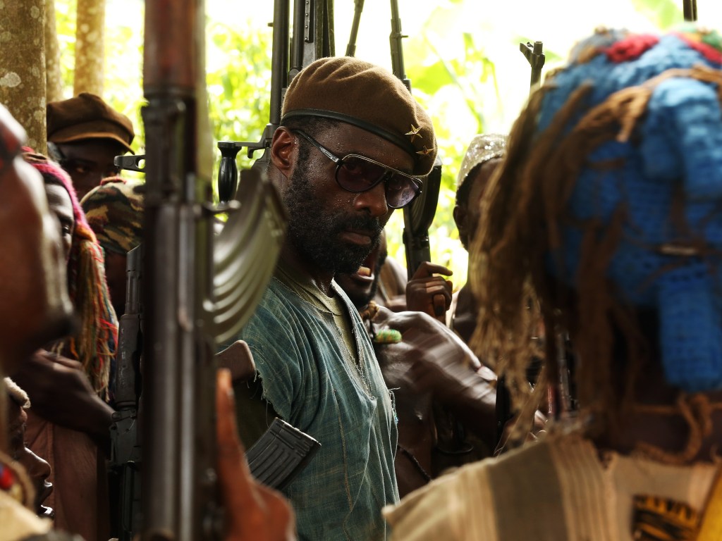 Idris Elba, em cena de 'Beasts of No Nation', produzido pela Netflix