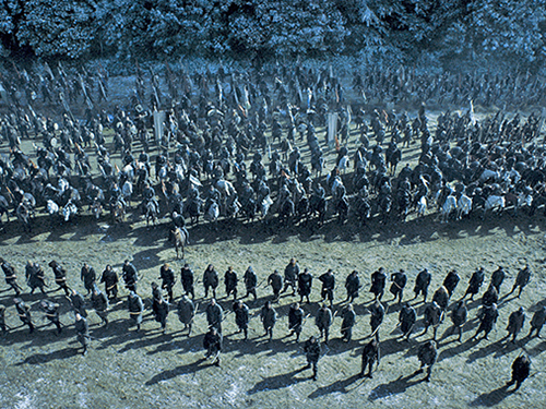 Cena do episódio A Batalha dos Bastardos, da série Game of Thrones