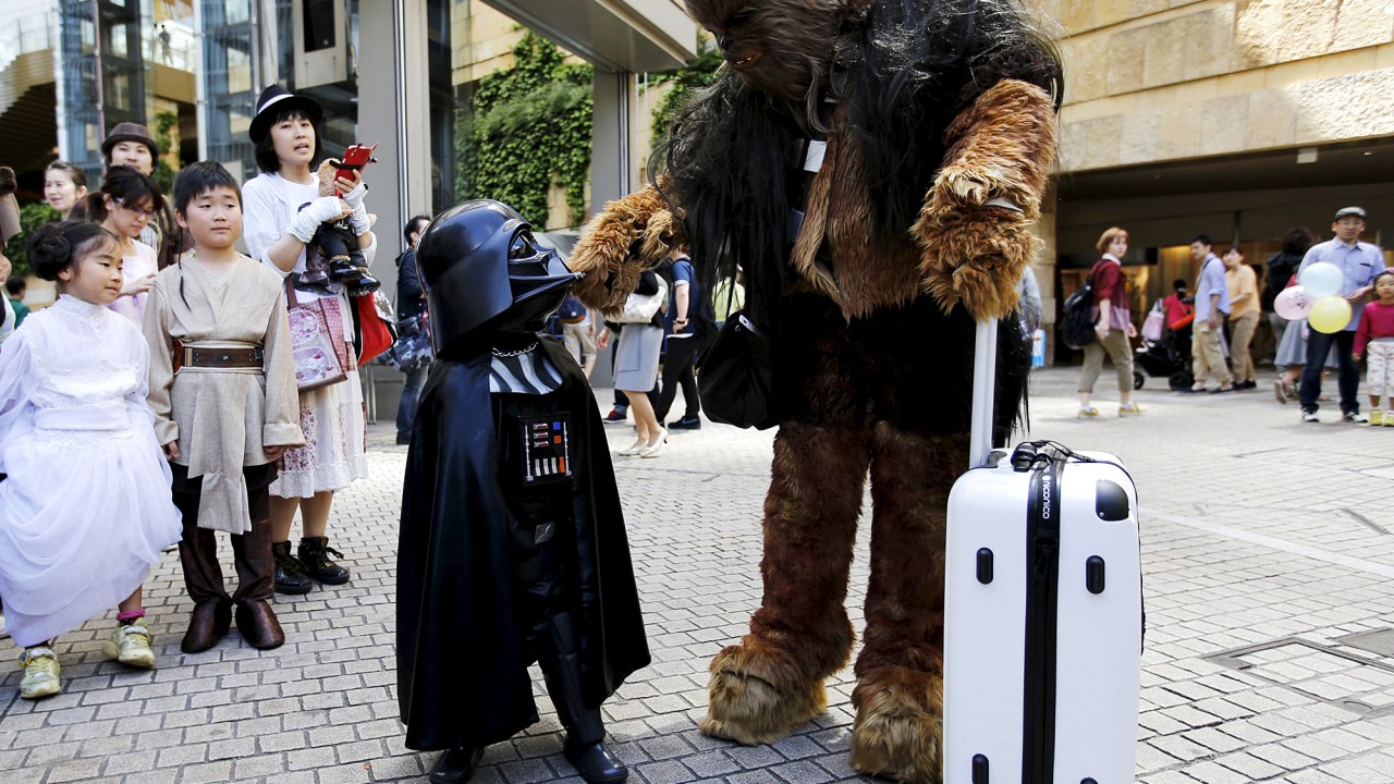 Chewie no Star Wars Day em Tóquio
