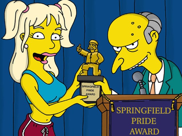 A cantora Britney Spears em episódio dos Simpsons