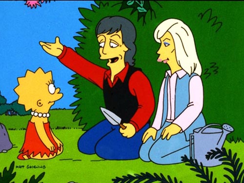 Episódio dos Simpsons já contou com participação de Linda e Paul McCartney