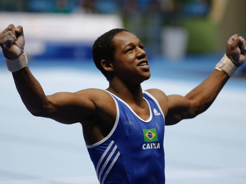 Augusto Assumpção no segundo dia da Copa do Mundo de Ginástica Artística
