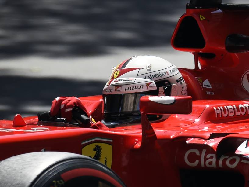Sebastian Vettel durante o Grande Prêmio de Mônaco
