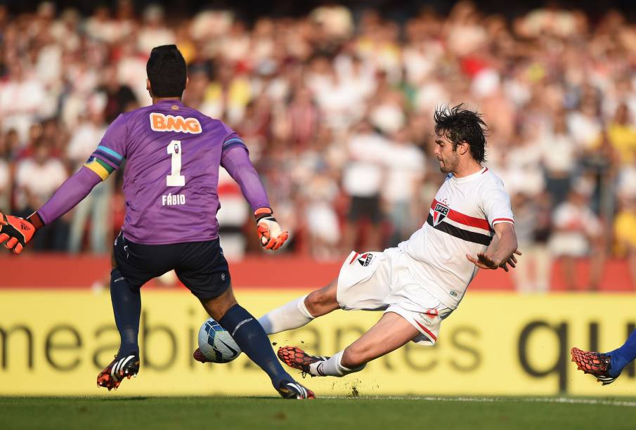 Kaká na partida contra o Cruzeiro no Morumbi - 14/09/2014